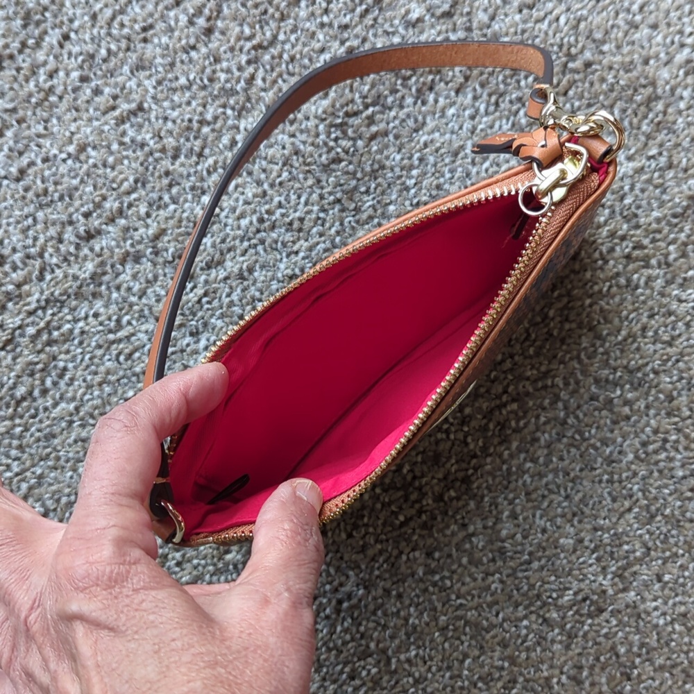 Dooney And Bourke Brown Python Wristlet - image 4